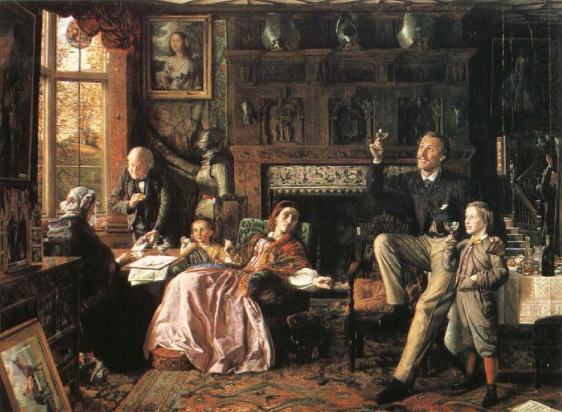 Robert Braithwaite Martineau The Last day in the old home china oil painting image